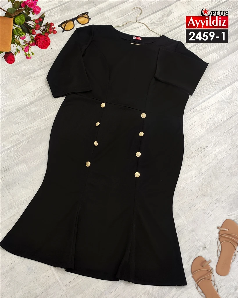 پیراهن مجلسی سایز بزرگ زنانه  کد 2459