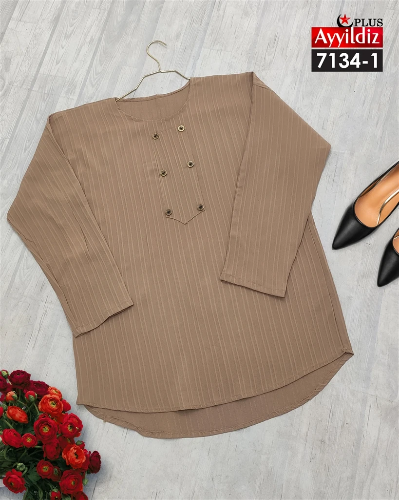 مانتو سایز بزرگ کراش کد 7134