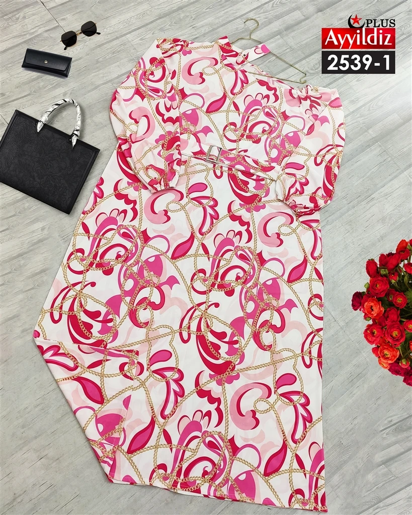 پیراهن بلند مجلسی سایز بزرگ زنانه کد 2539 تصویر کاتالوگ