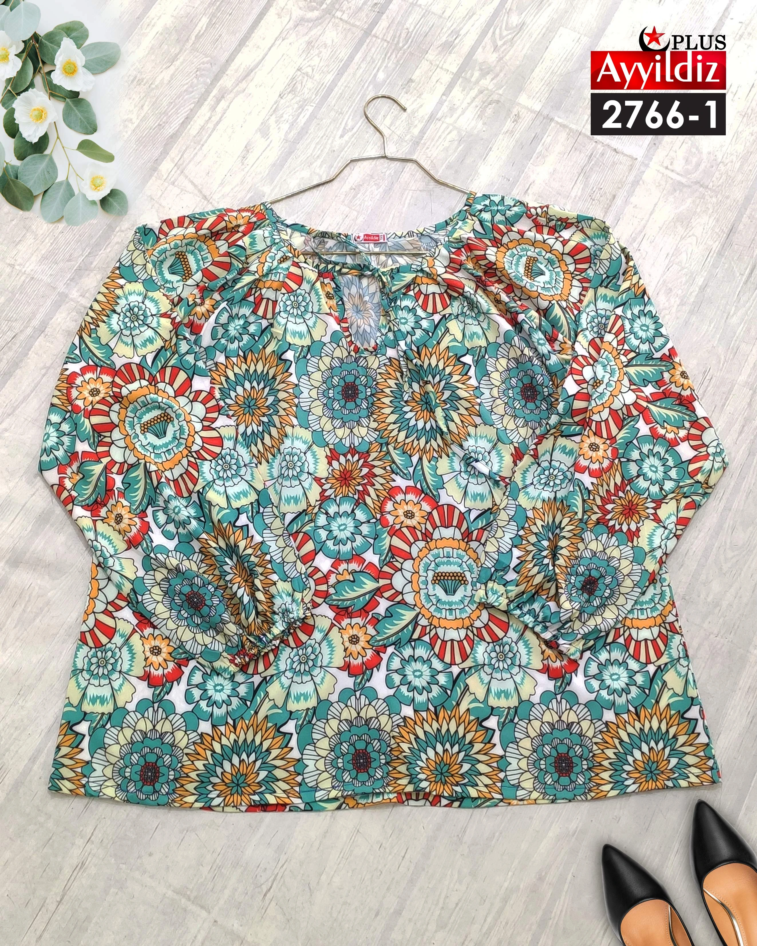 شومیز مجلسی سایز بزرگ زنانه  کد 2766