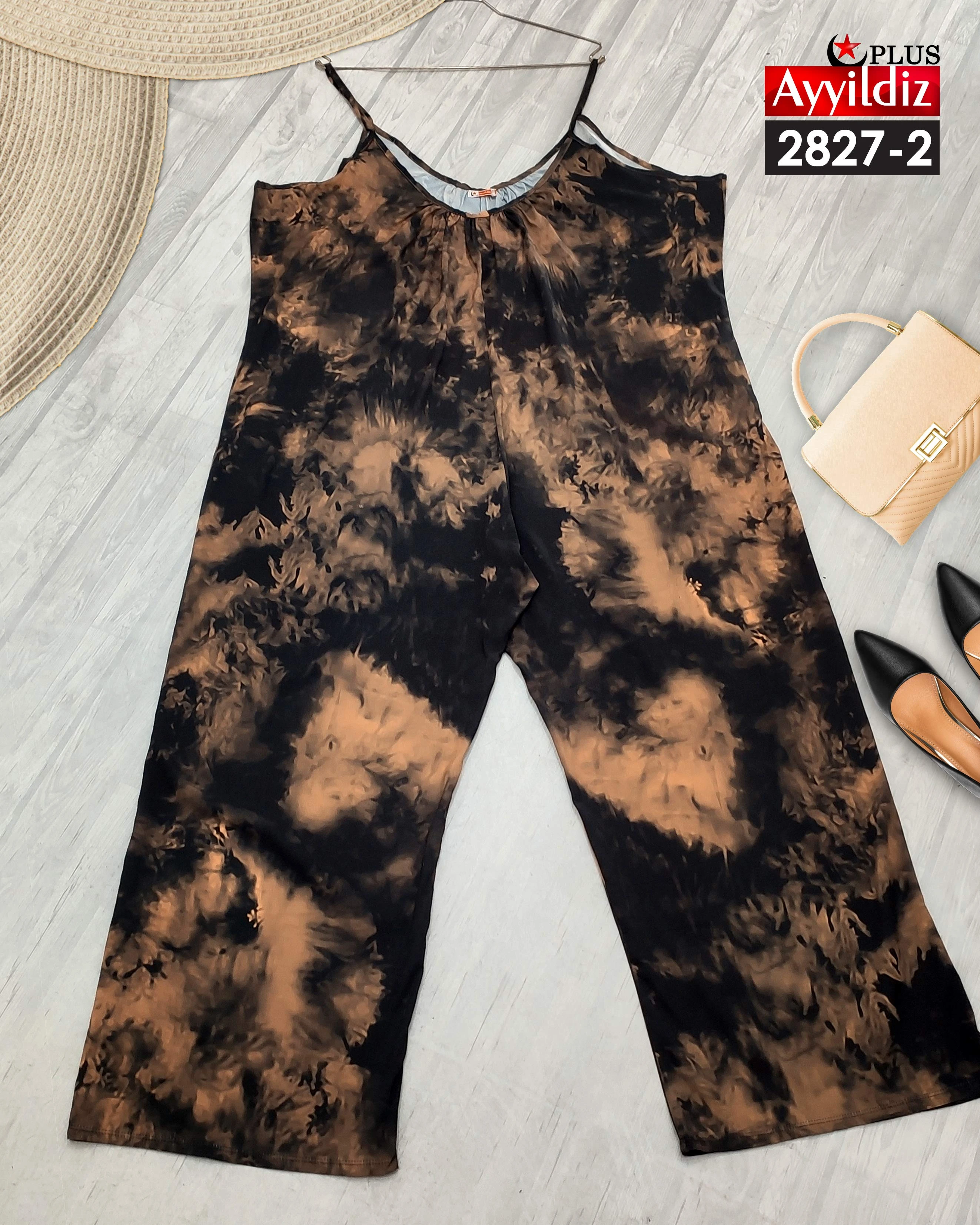 سرهمی سایز بزرگ زنانه کد 2827 مشکی