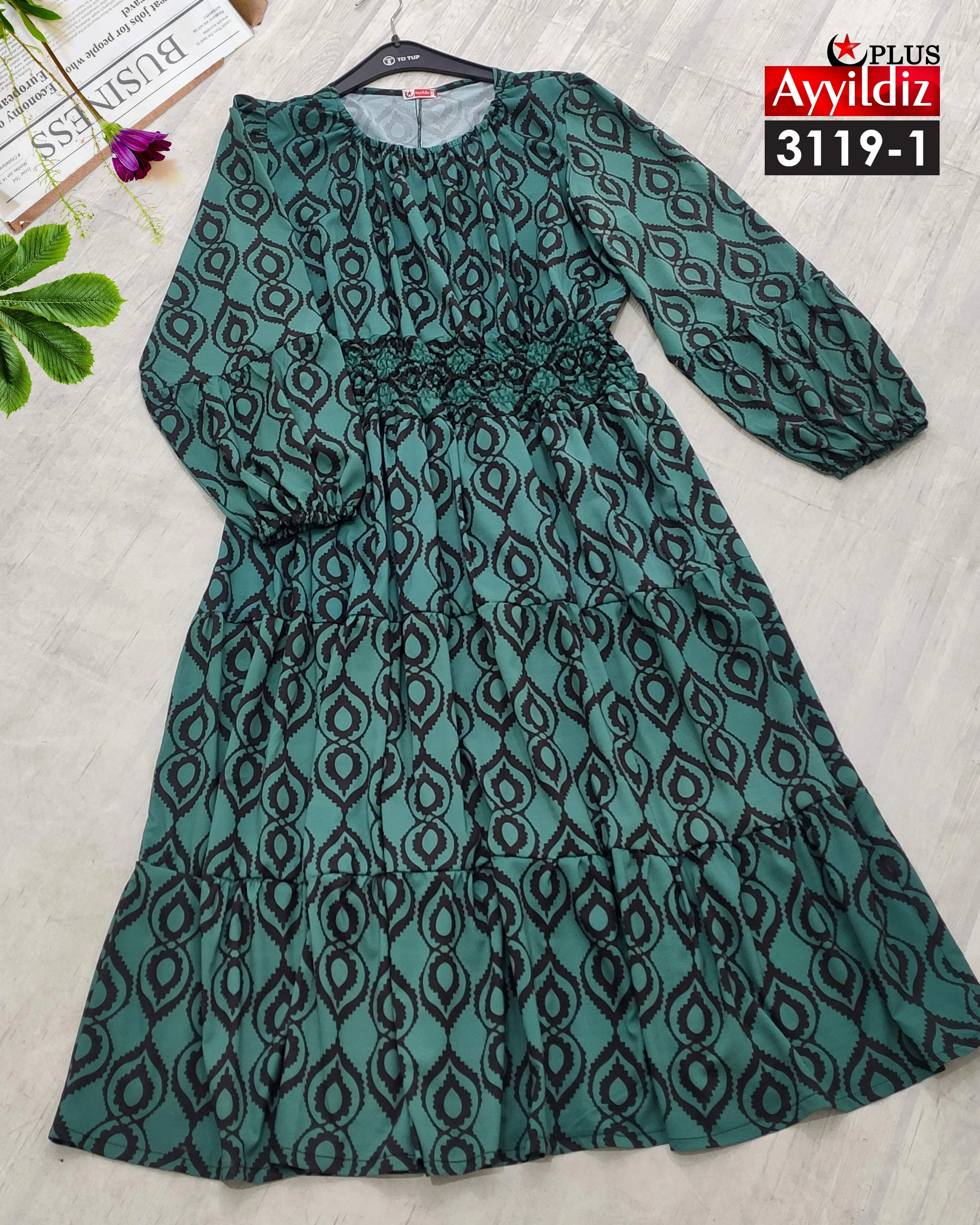 پیراهن مجلسی سایز بزرگ زنانه  کد 3119