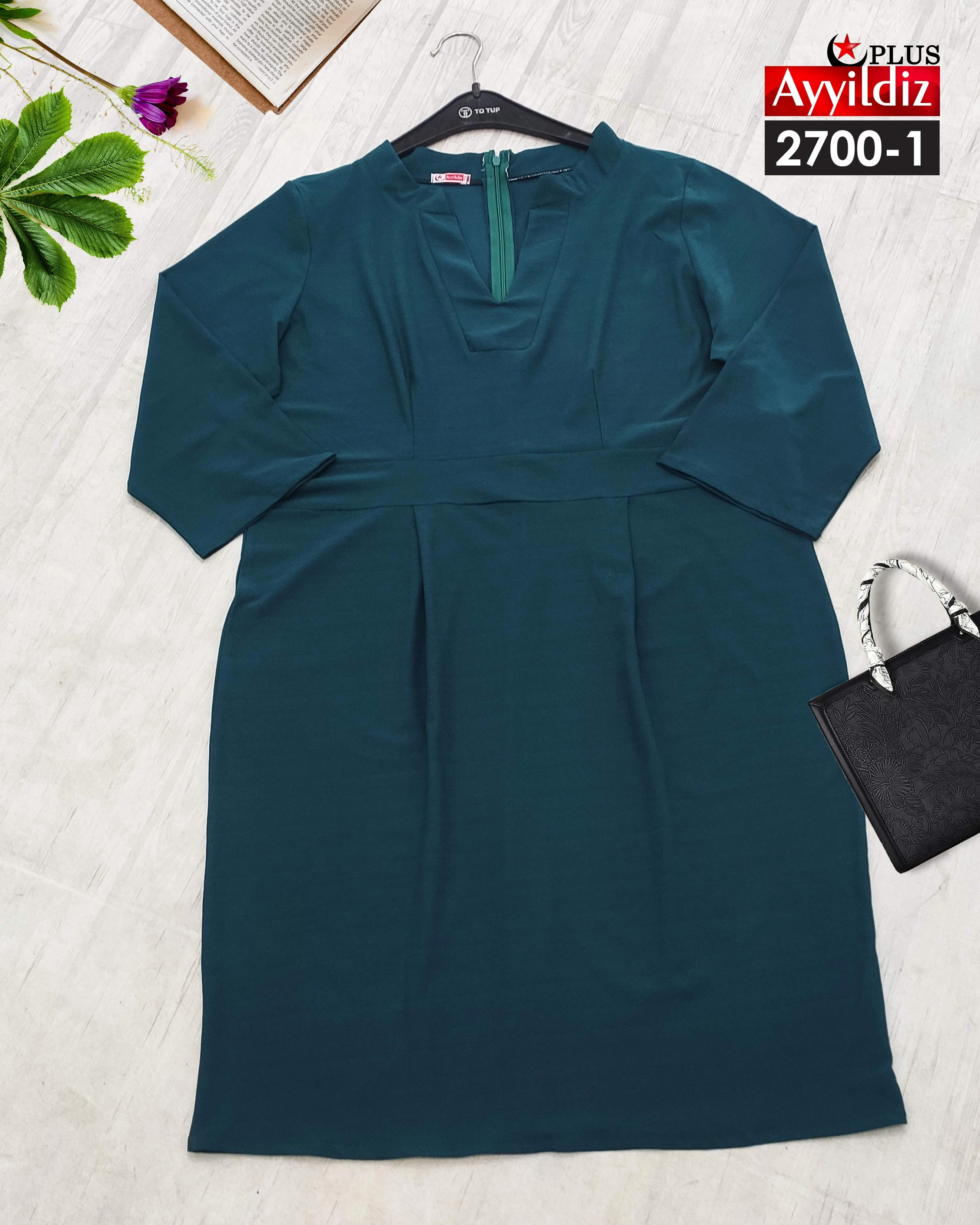 پیراهن مجلسی سایز بزرگ زنانه کد 2700