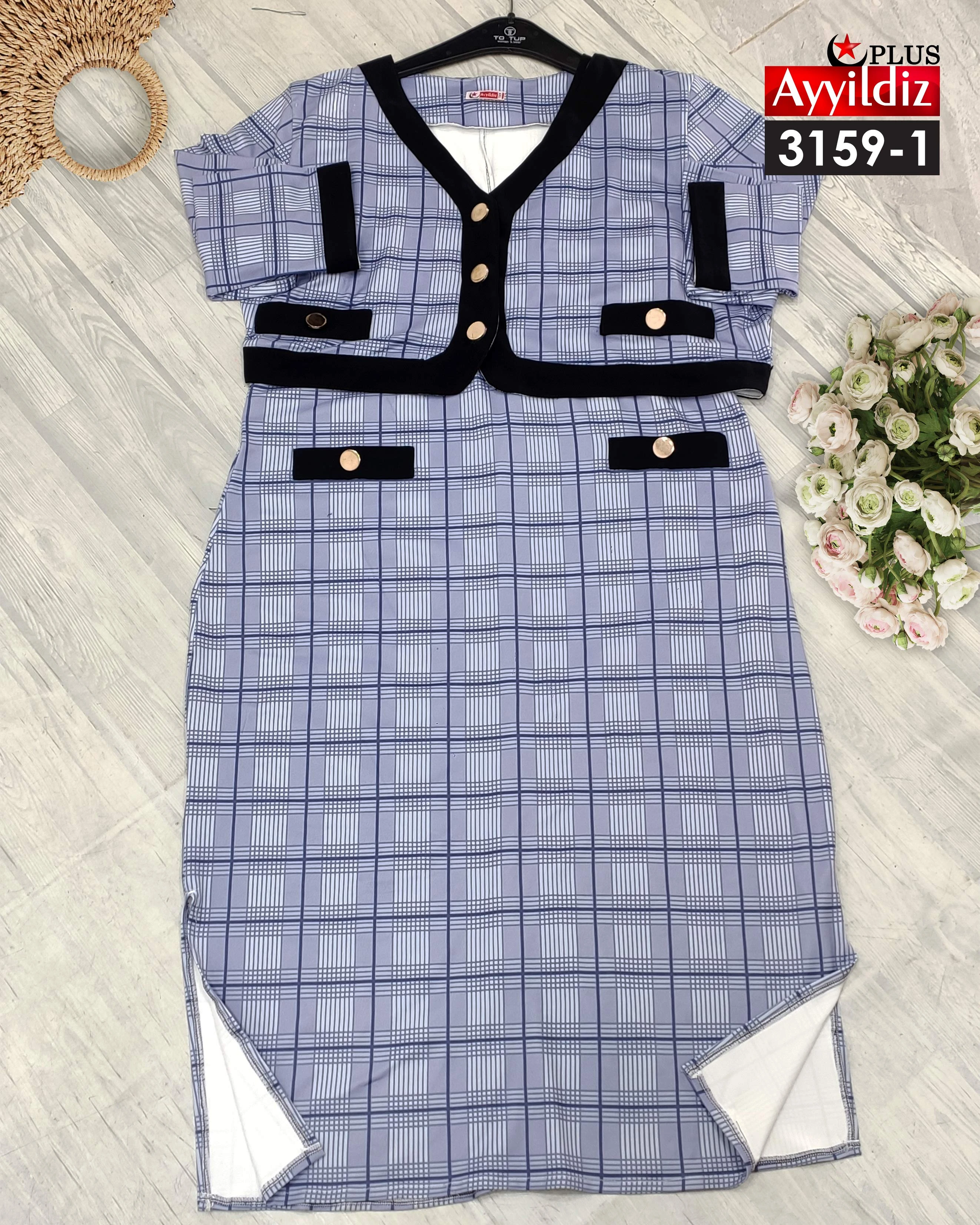 کت و سارافونمجلسی  سایز بزرگ زنانه  کد 3159
