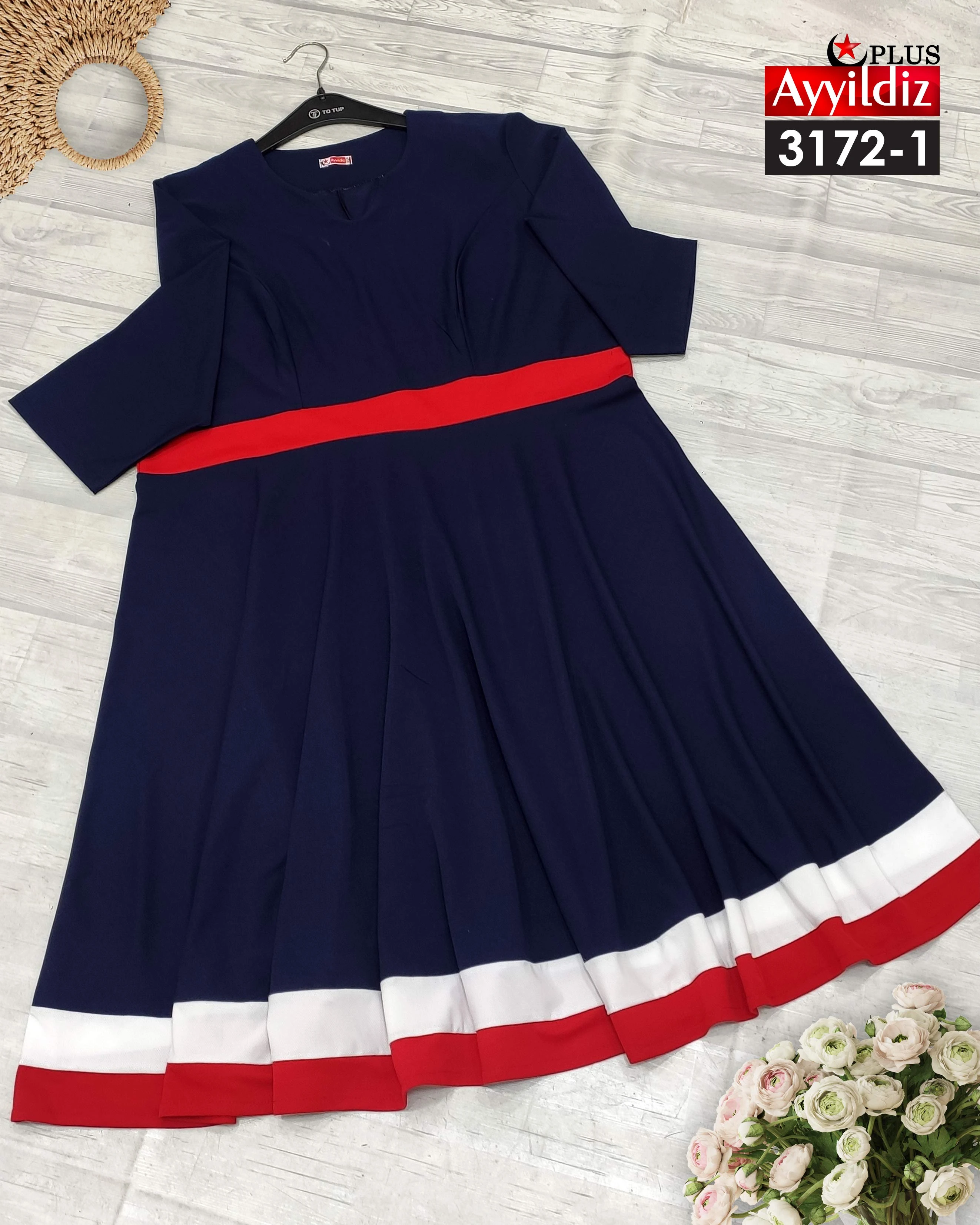 پیراهن مجلسی سایز بزرگ زنانه  کد 3172