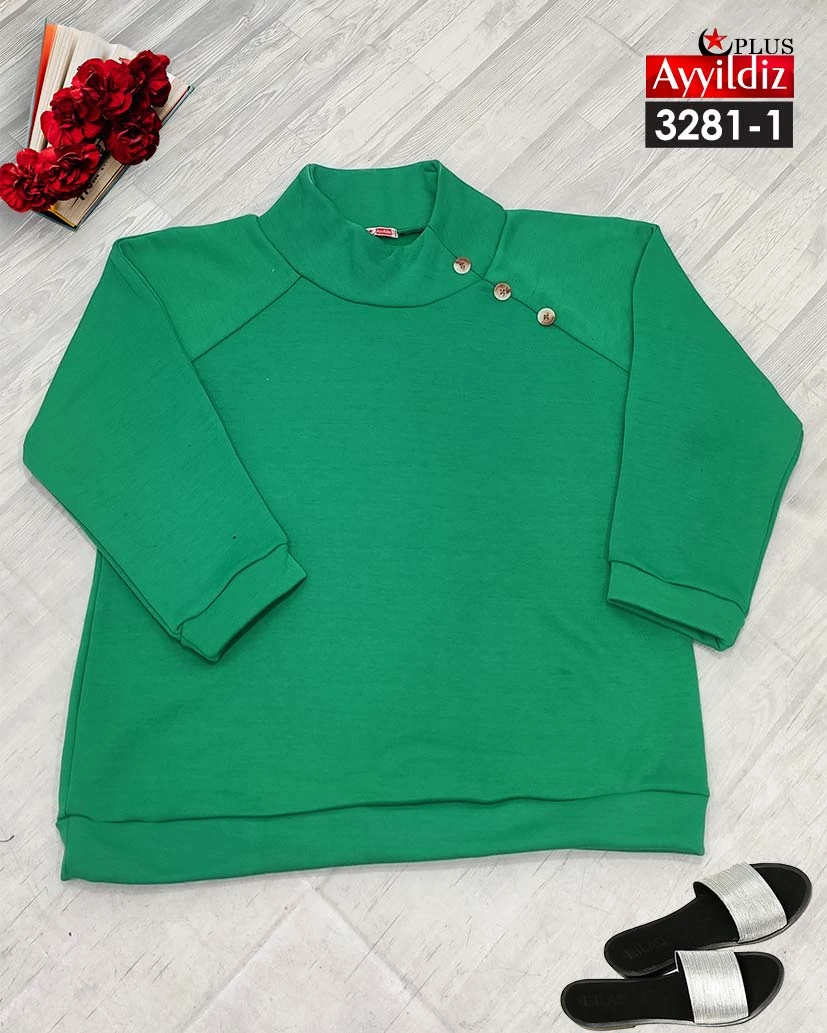 بلوز  سایز بزرگ  زنانه کد 3281