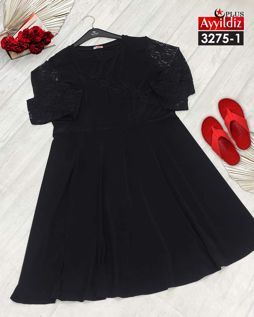 پیراهن مجلسی سایز بزرگ زنانه کد 3275