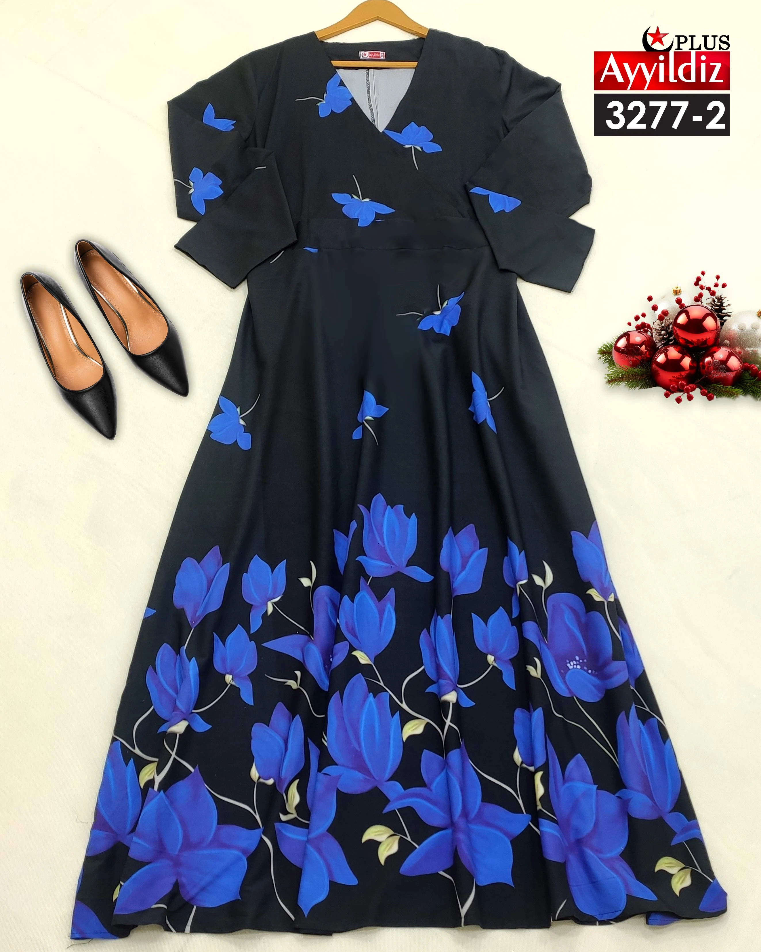 پیراهن مجلسی سایز بزرگ زنانه کد 3277