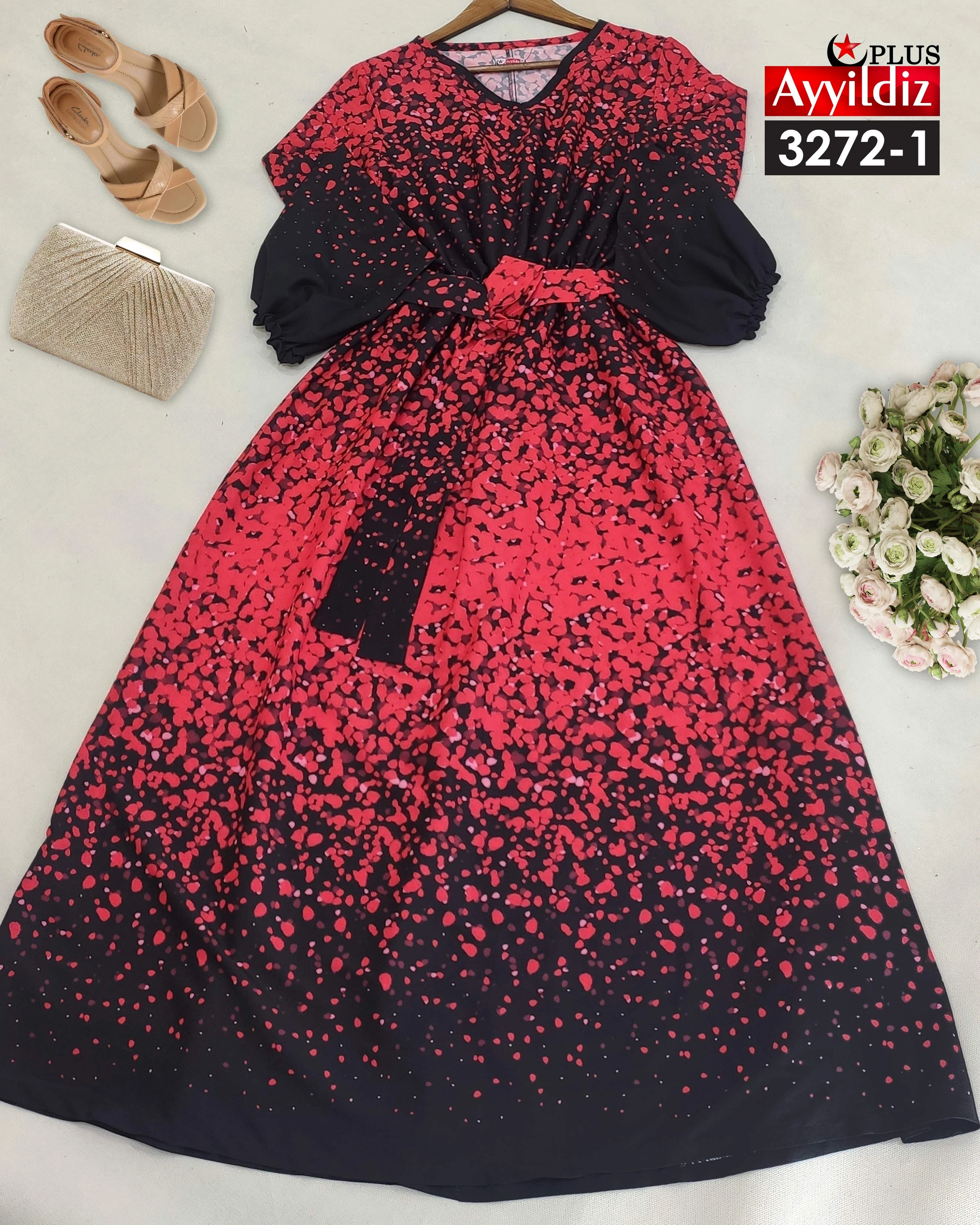 پیراهن مجلسی سایز بزرگ زنانه  کد 3272