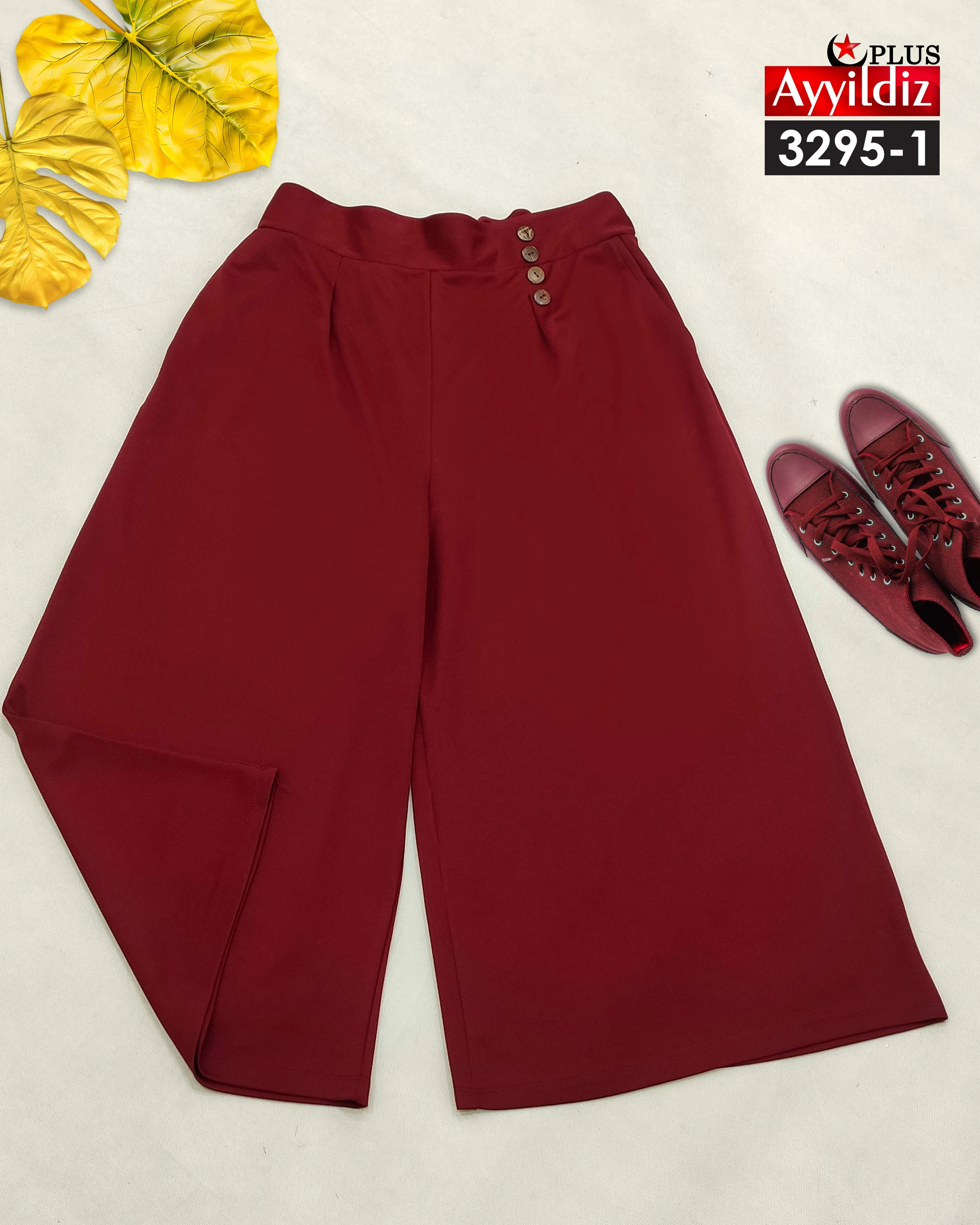 شلوار کلاسیک مجلسی  سایز بزرگ زنانه  کد 3295