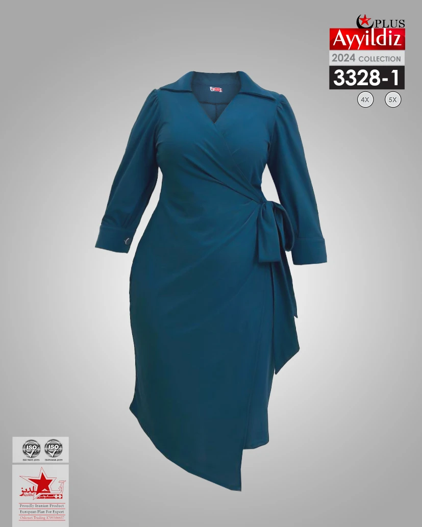 تونیک مجلسی سایز بزرگ زنانه کد 3328