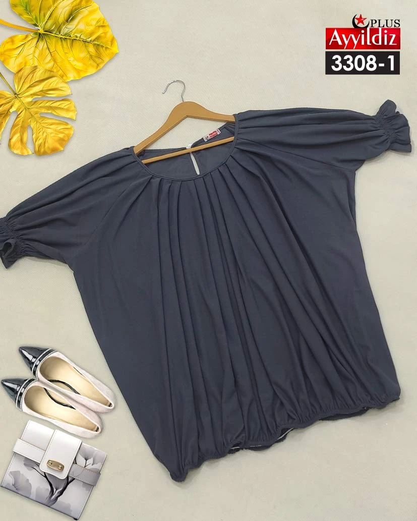 شومیز سایز بزرگ زنانه کد 3308