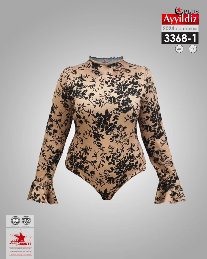 بادی و گن زنانه سایز بزرگ کد 3368