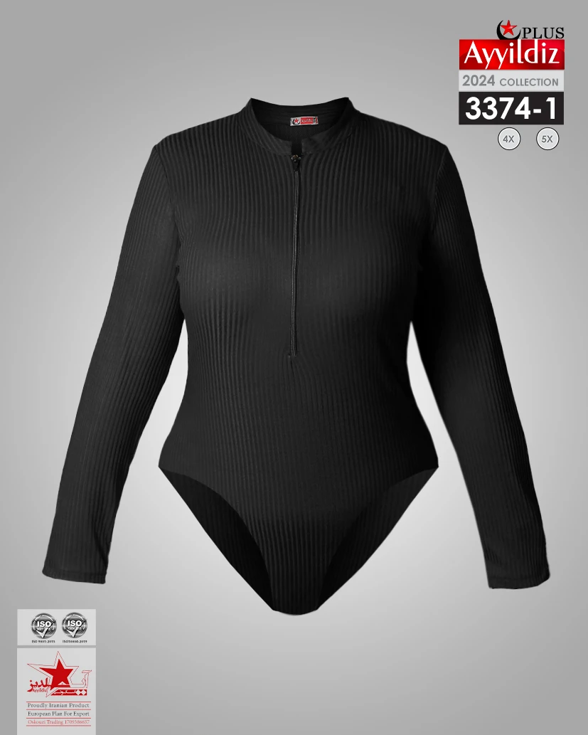 بادی و گن زنانه سایز بزرگ کد 3374