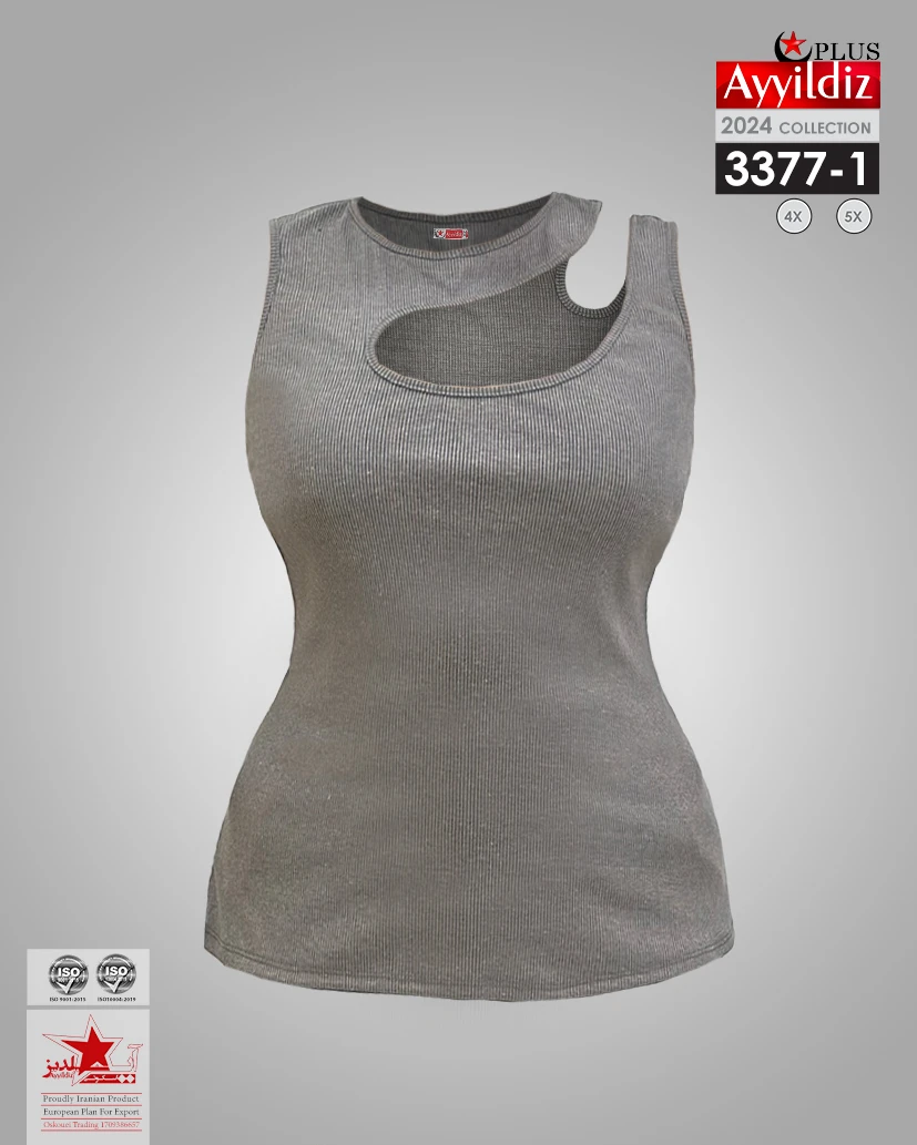 شومیز راحتی سایز بزرگ زنانه کد 3377