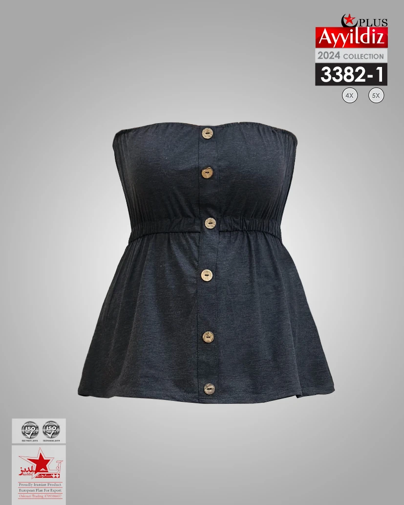 بلوز سایز بزرگ زنانه کد 3382