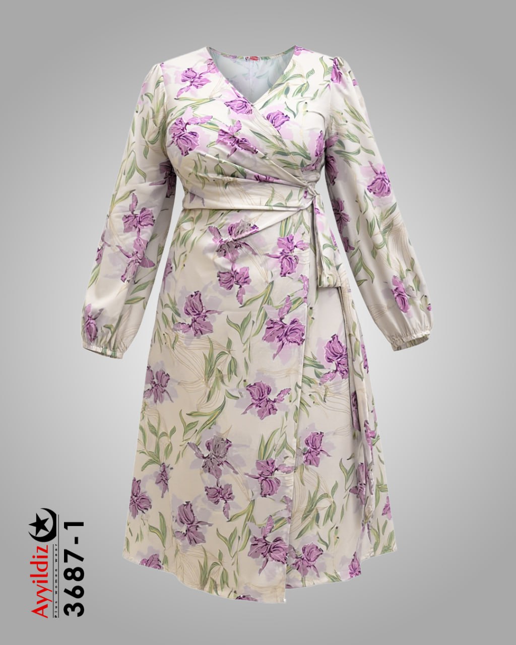 پیراهن مجلسی سایز بزرگ زنانه کد 3687 تصویر کاتالوگ