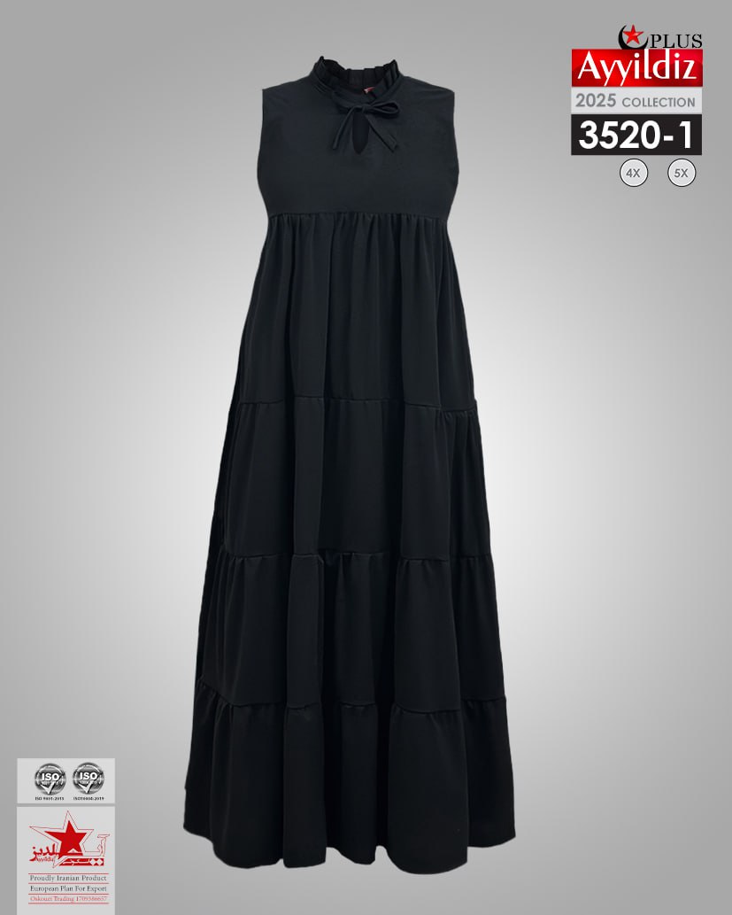 پیراهن ساحلی سایز بزرگ زنانه کد 3520
