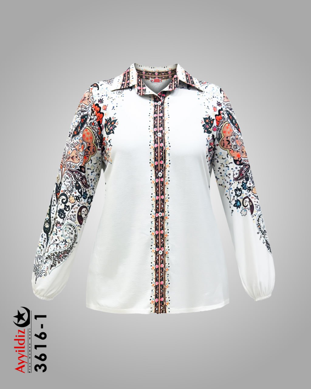 شومیز مجلسی سایز بزرگ زنانه کد 3616
