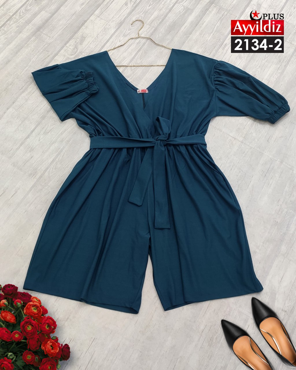 سرهمی کوتاه سایز بزرگ زنانه کد 2134
