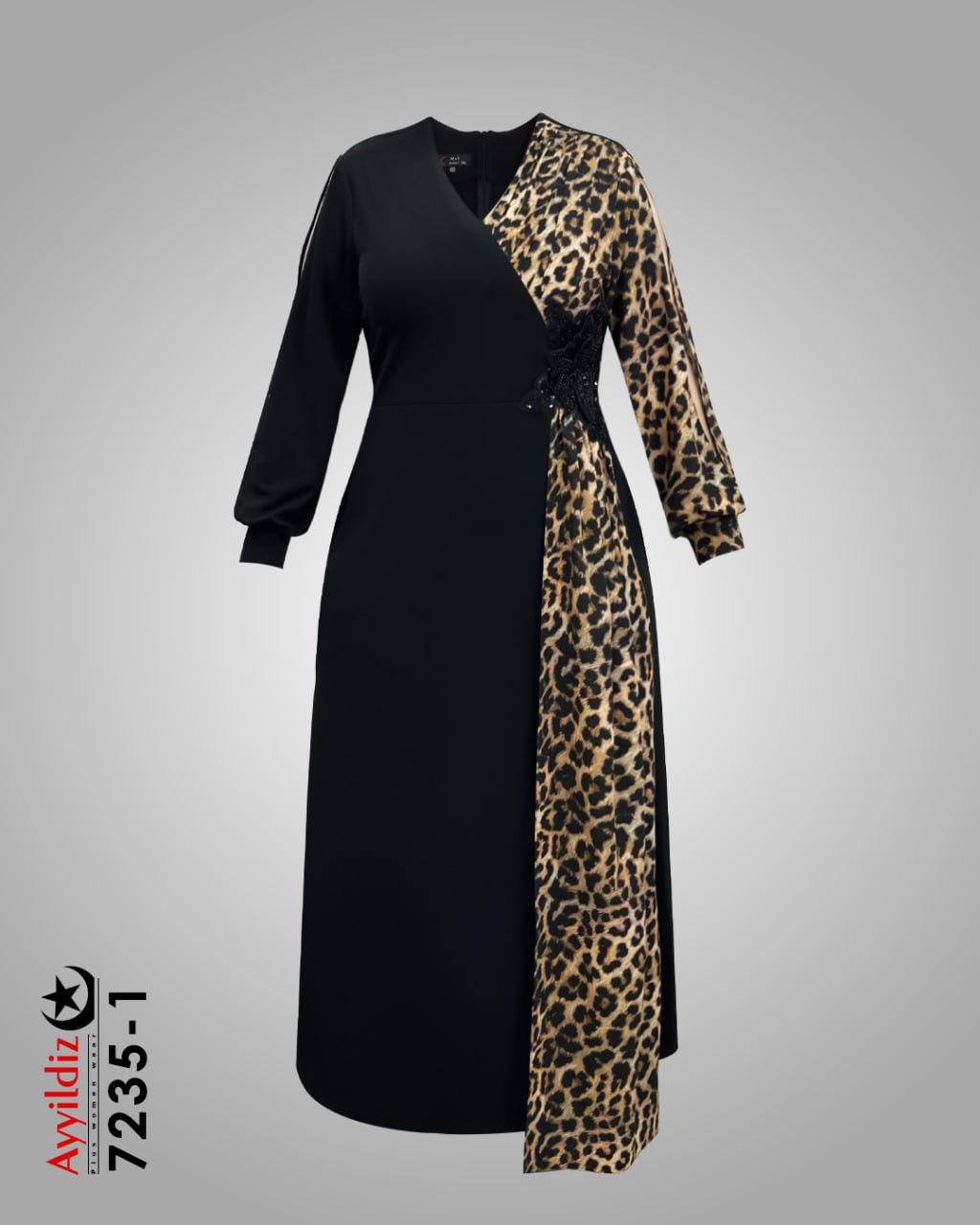 پیراهن مجلسی سایز بزرگ زنانه  کد 7235