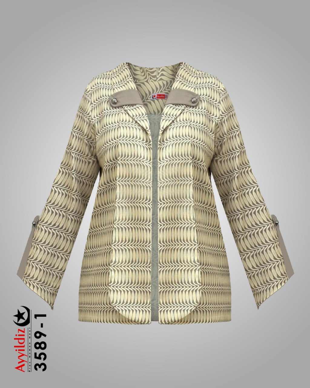 کت خنک مجلسی سایز بزرگ زنانه کد 3589