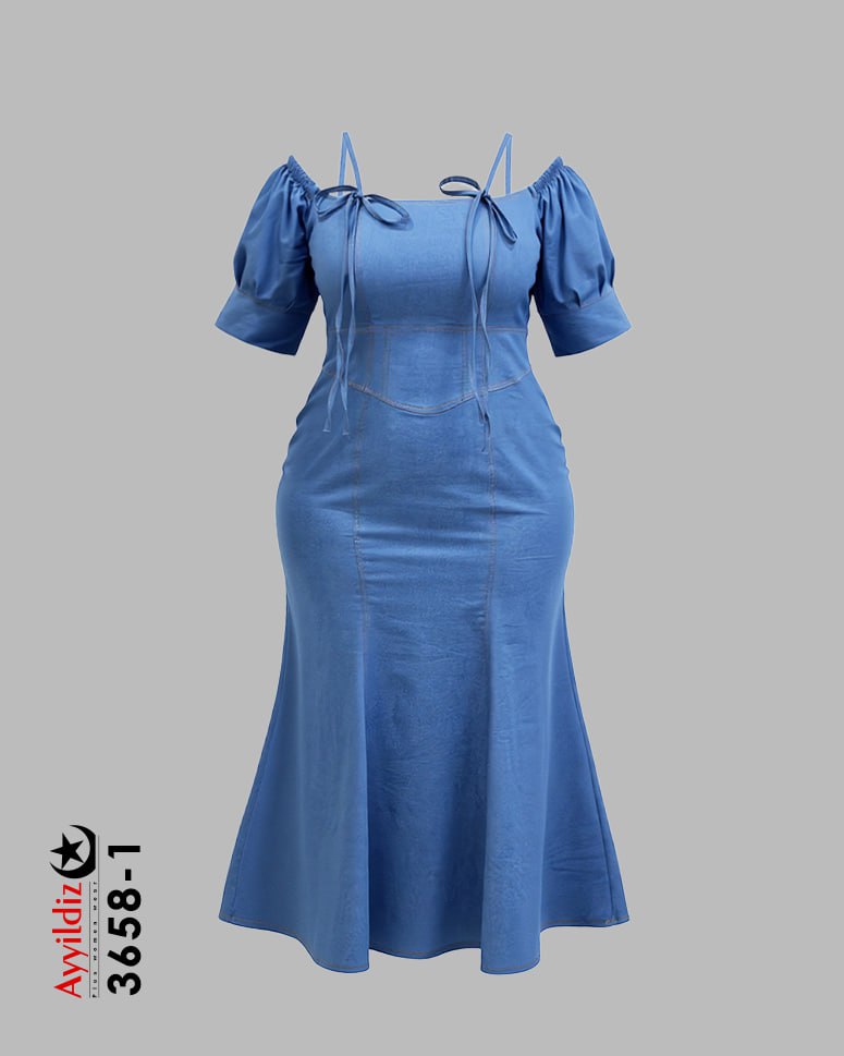 ماکسی لی کاغذی مجلسی سایز بزرگ زنانه کد 3658