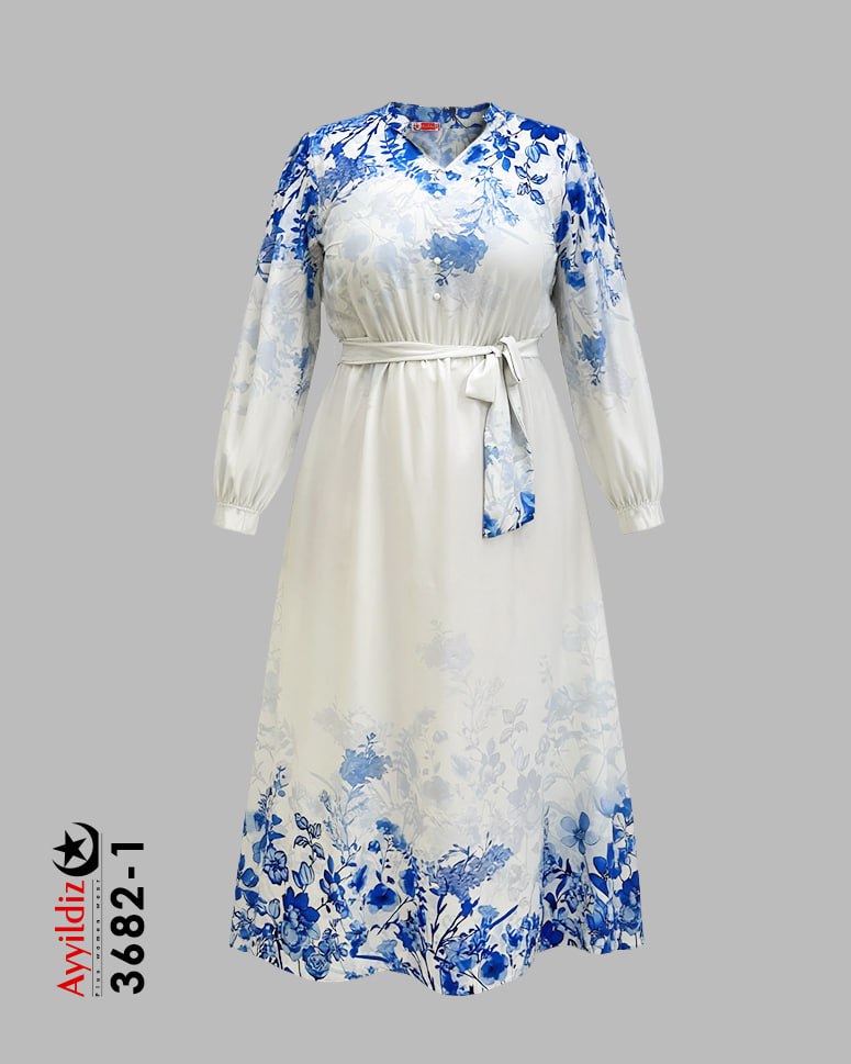 پیراهن مجلسی سایز بزرگ زنانه  کد 3682