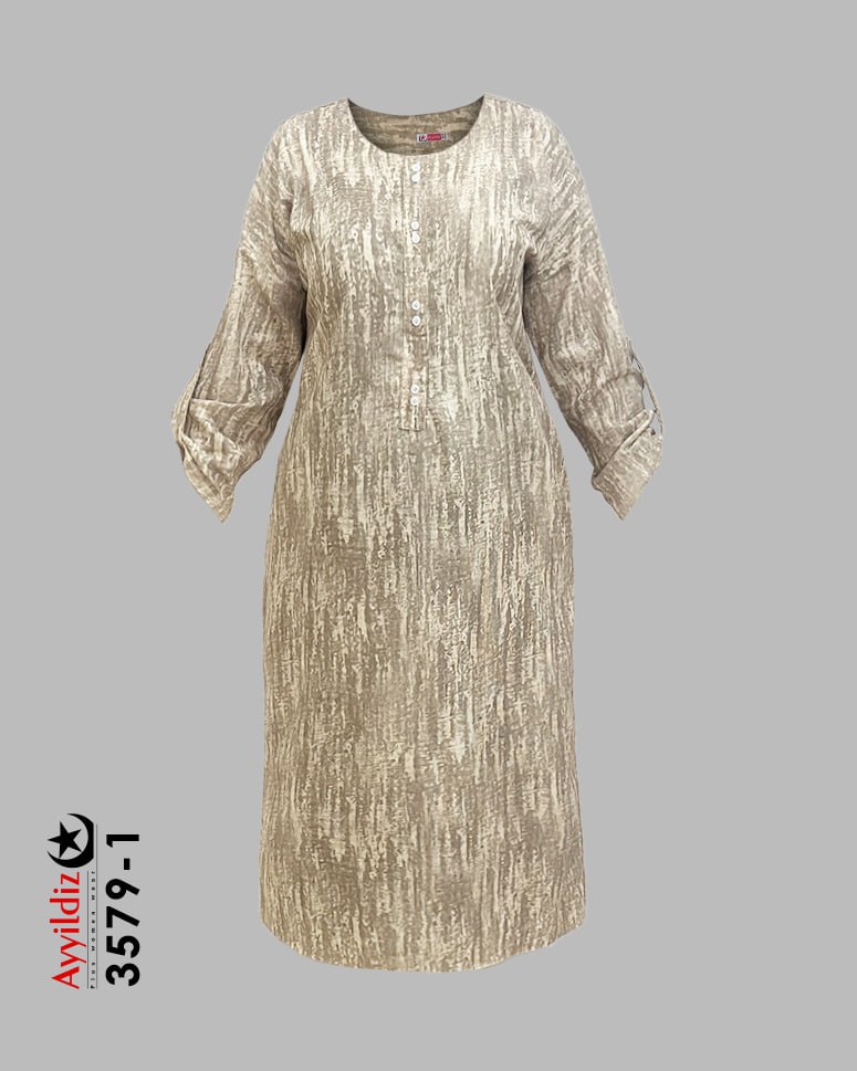 مانتو/ پیراهن / کفتان سایز بزرگ زنانه کد 3579