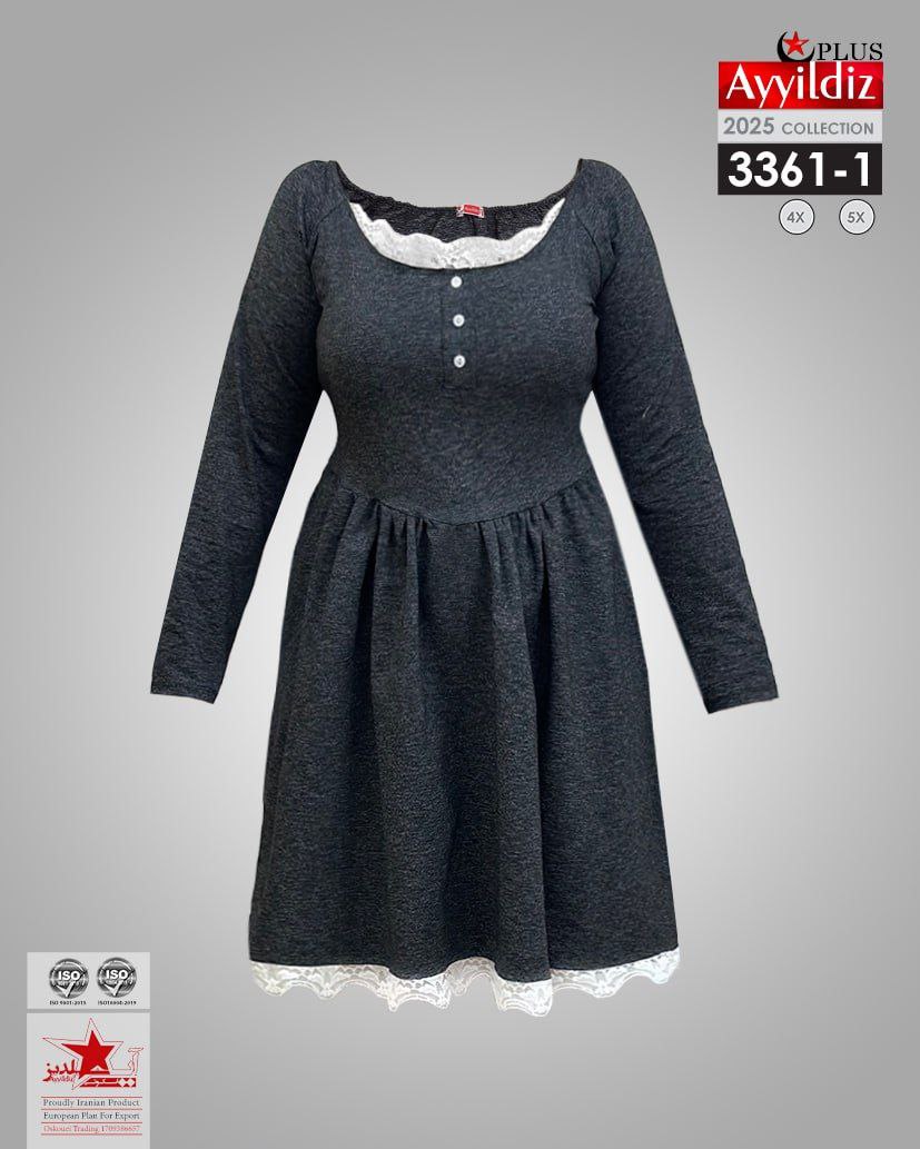 تونیک عروسکی سایز بزرگ زنانه کد 3361