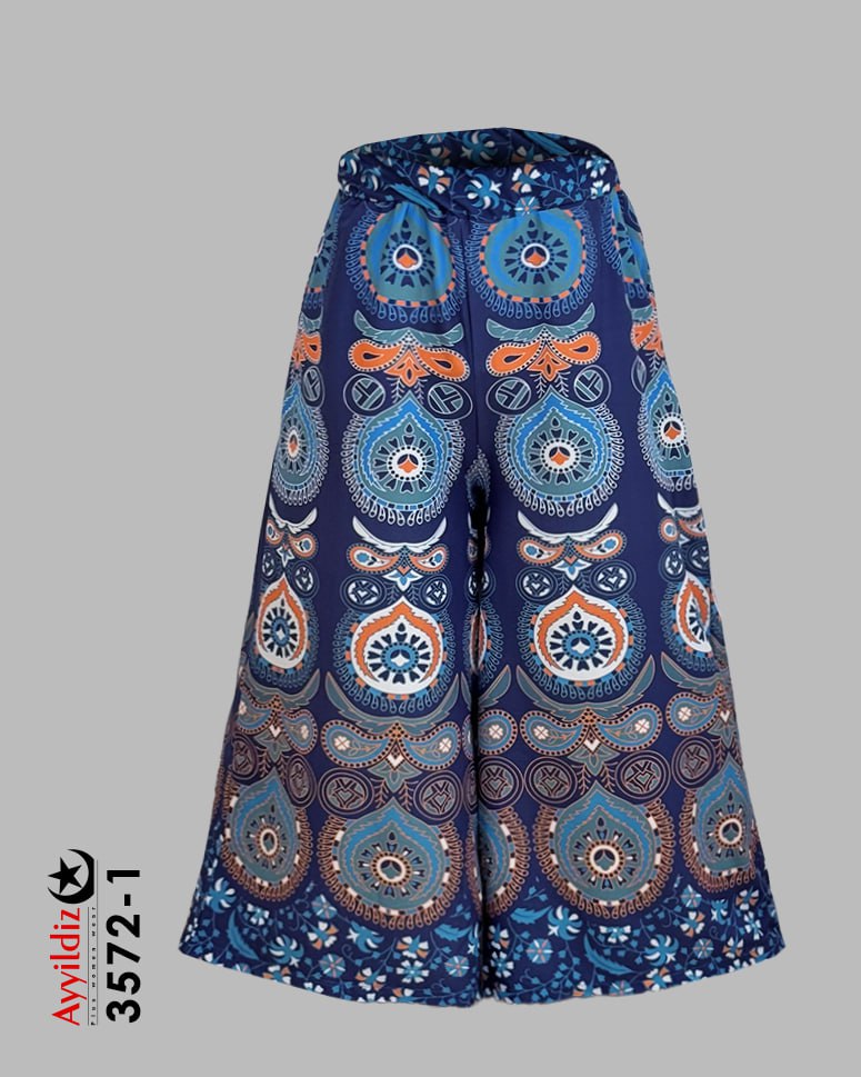 شلوار دامن شلواری ترند سایز بزرگ زنانه کد 3572-1