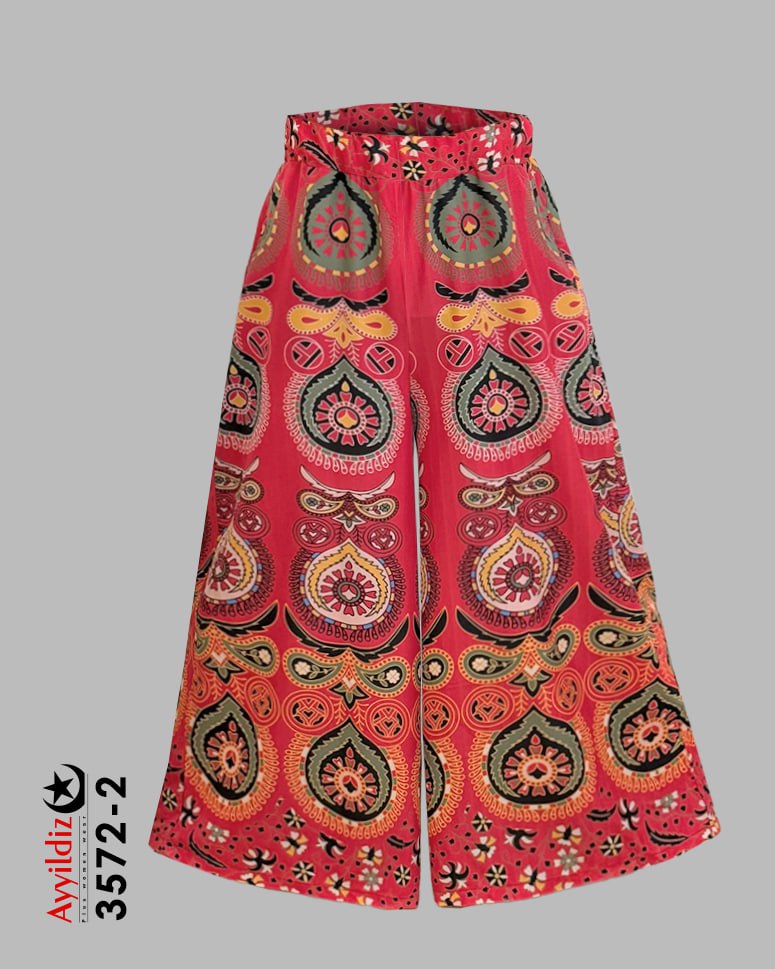 شلوار دامن شلواری ترند سایز بزرگ زنانه کد 3572-2
