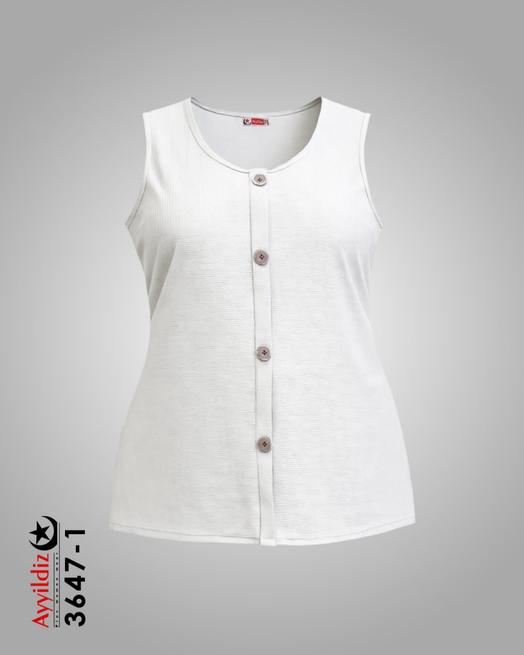 تاپ اسپورت سایز بزرگ زنانه کد 3647