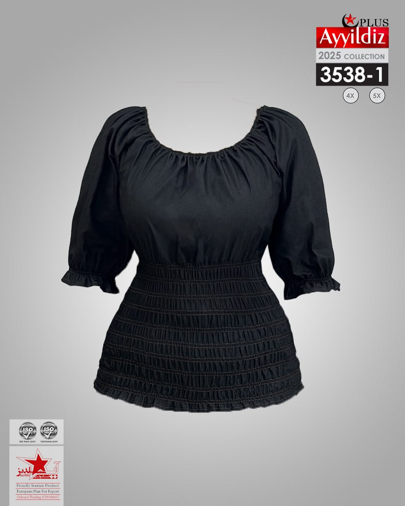 کراپ مجلسی سایز بزرگ زنانه کد 3538