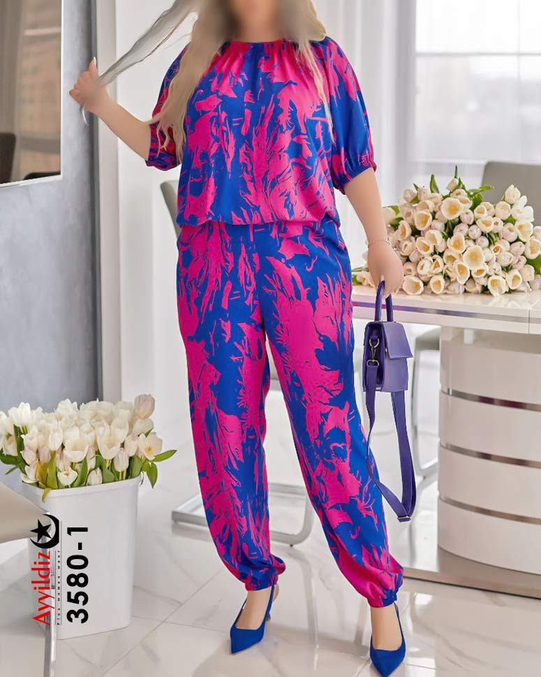 سرهمی مجلسی اسپورت سایز بزرگ زنانه کد 3580