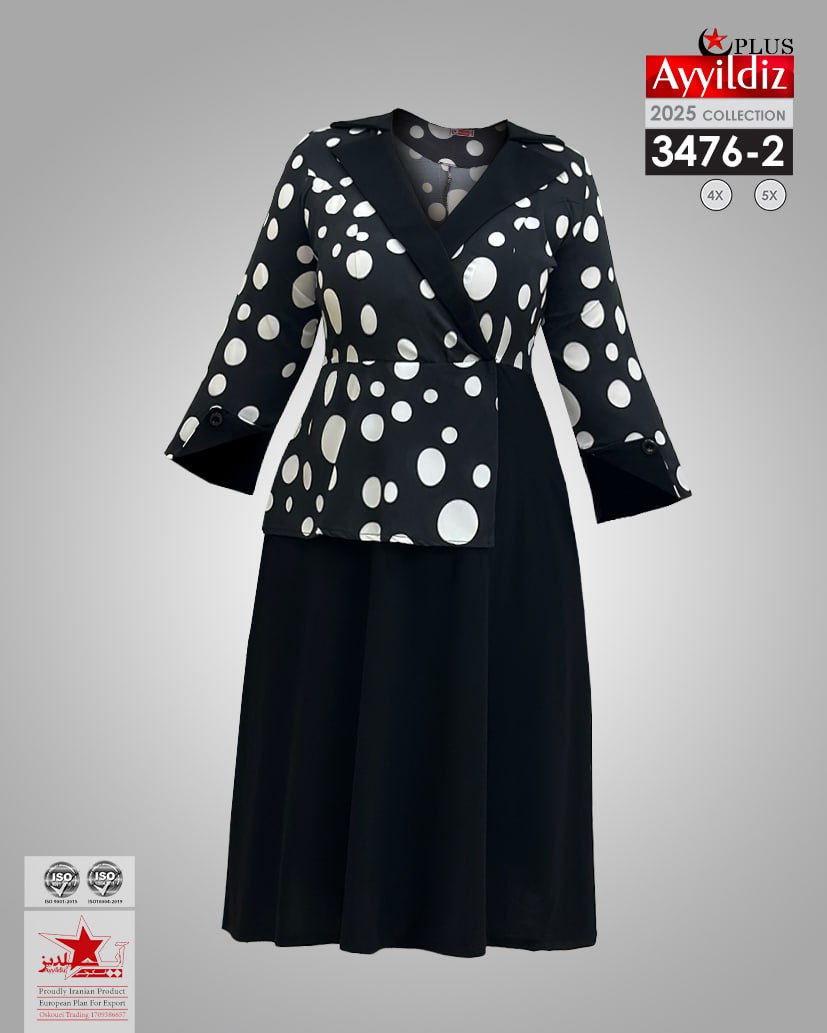 پیراهن مجلسی سایز بزرگ زنانه  کد3476-2