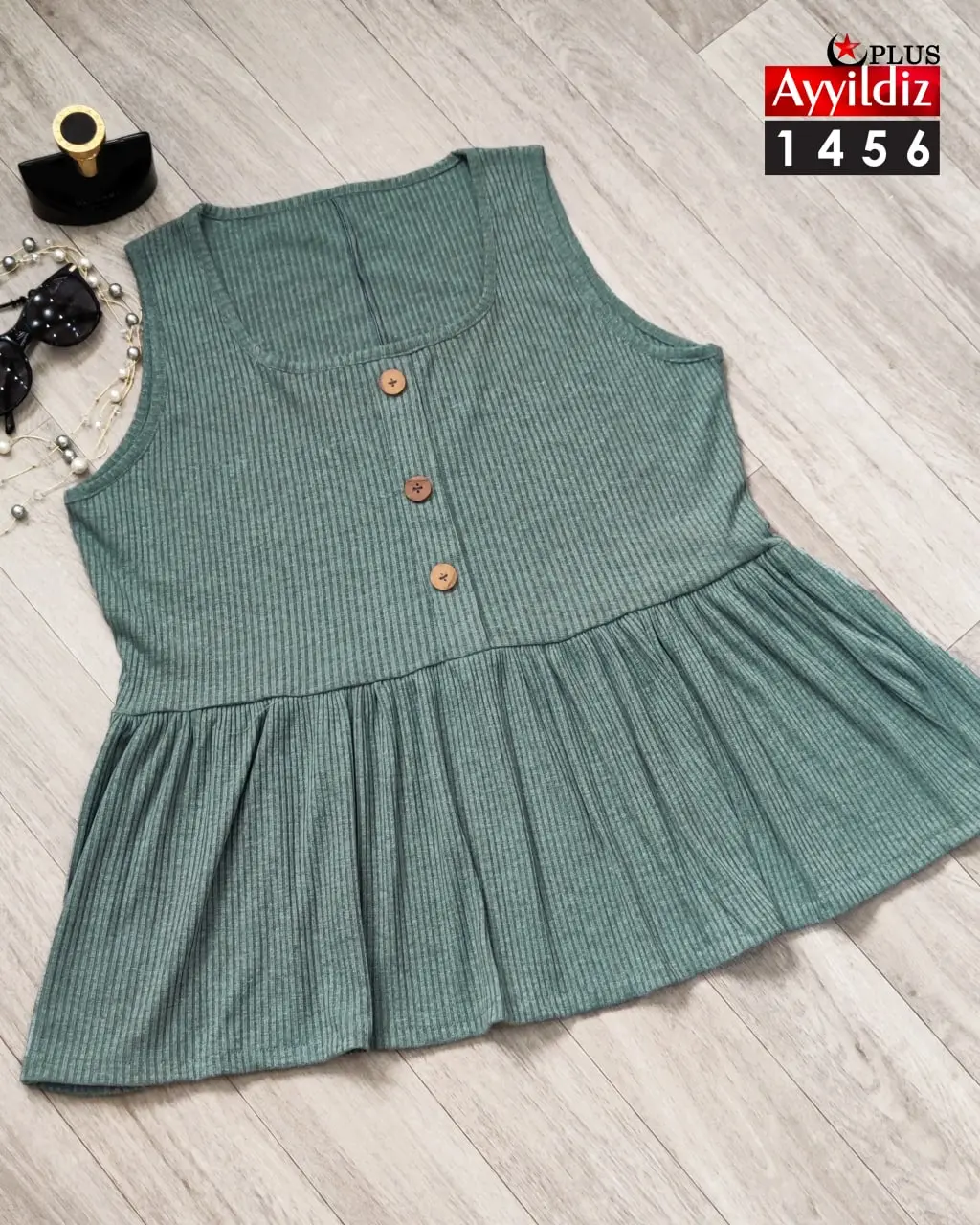 تاپ زنانه  سایز بزرگ حلقه ای کد 1456 تصویر کاتالوگ