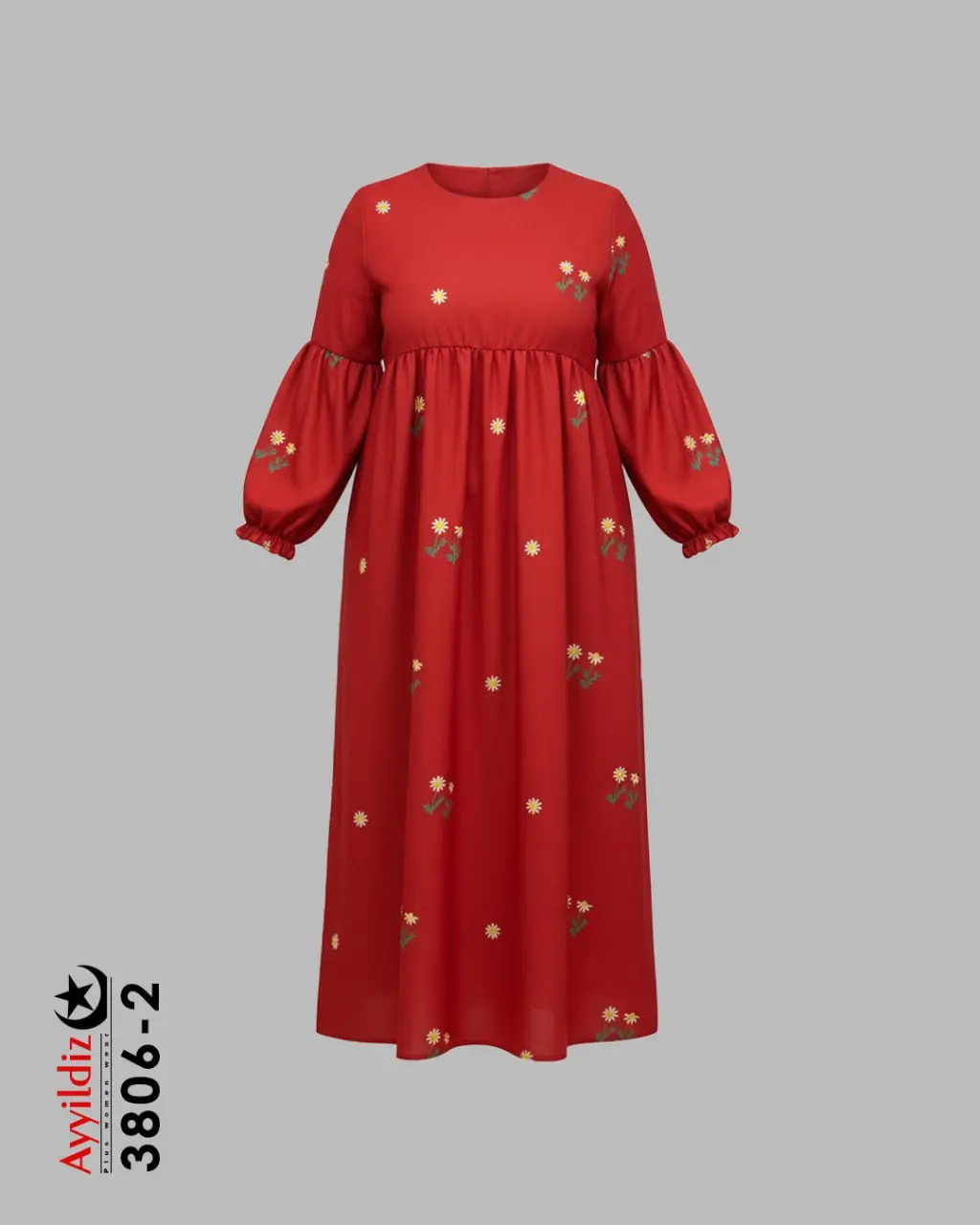 کفتان سایز بزرگ زنانه کد 3806-2 تصویر کاتالوگ