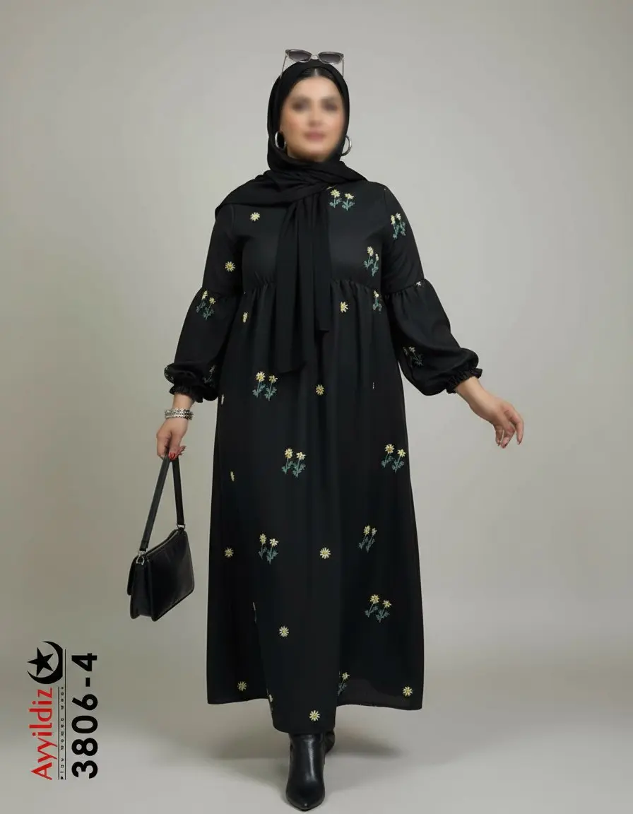 کفتان سایز بزرگ زنانه کد 3806-4 تصویر کاتالوگ