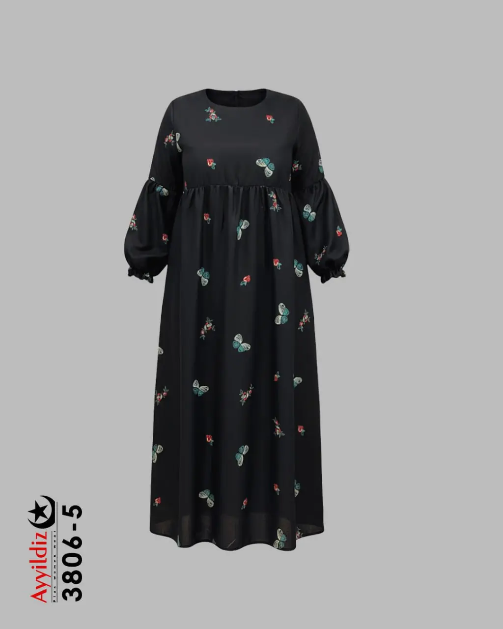 کفتان سایز بزرگ زنانه کد 3806-5 تصویر کاتالوگ
