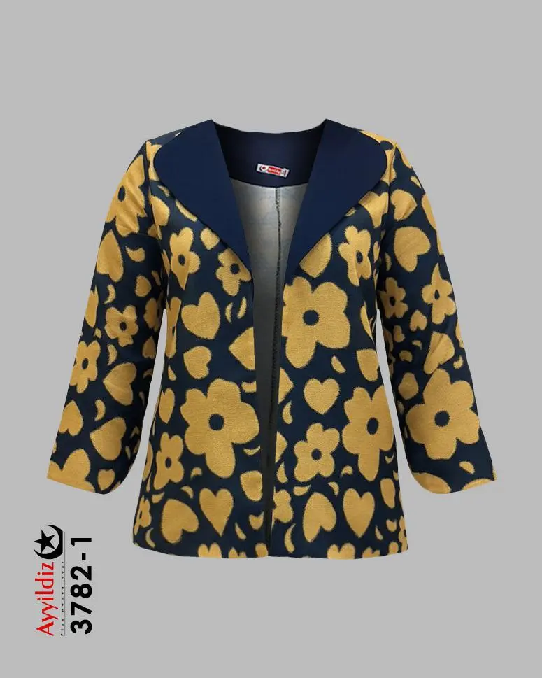 کت زنانه سایز بزرگ پاییزه کد 3782 تصویر کاتالوگ