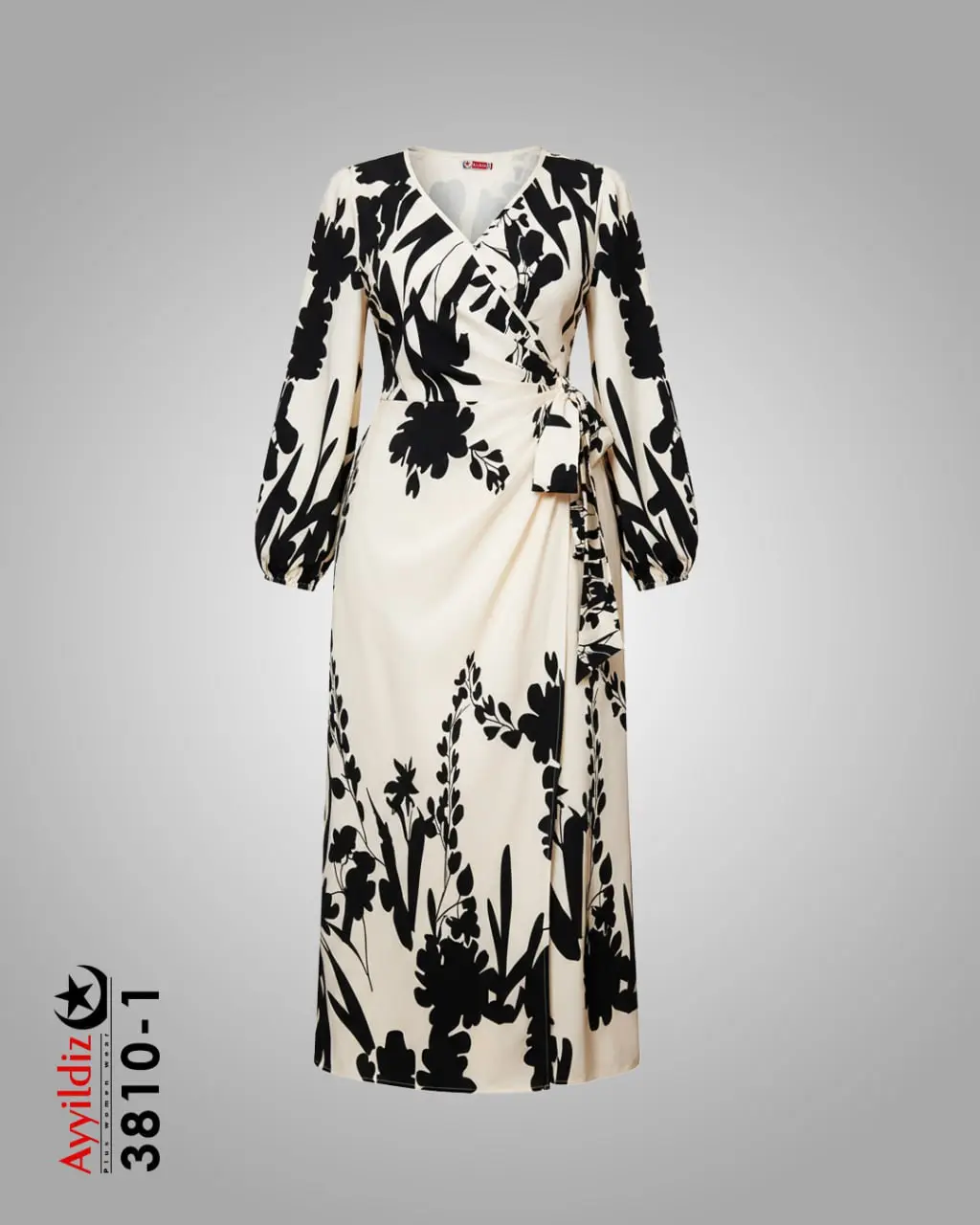 پیراهن زنانه سایز بزرگ مجلسی بلند 3810 تصویر کاتالوگ