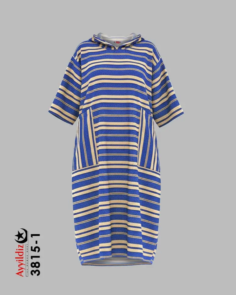 هودی زنانه بلند سایز بزرگ کد 3815 تصویر کاتالوگ