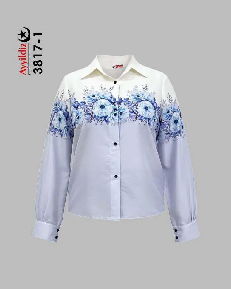 شومیز مجلسی ترند سایز بزرگ زنانه کد 3817 یاسی