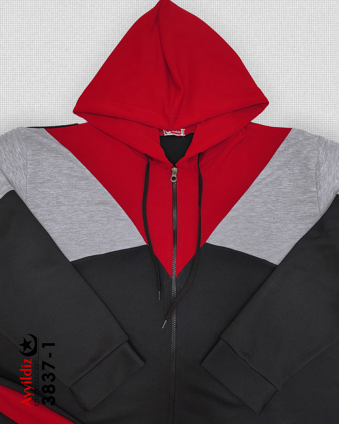 ست سویشرت شلوار سایز بزرگ زنانه کد 3837 تصویر کاتالوگ