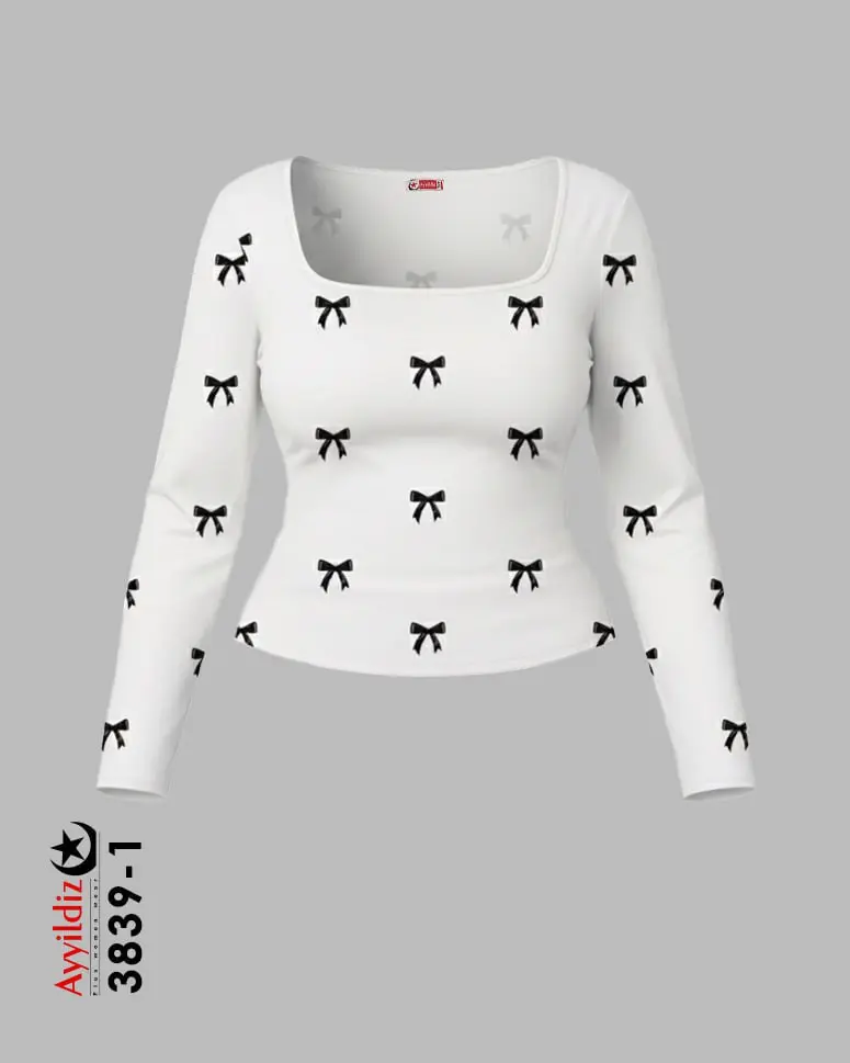 بلوز راحتی نخی سایز بزرگ زنانه کد 3839 سفید