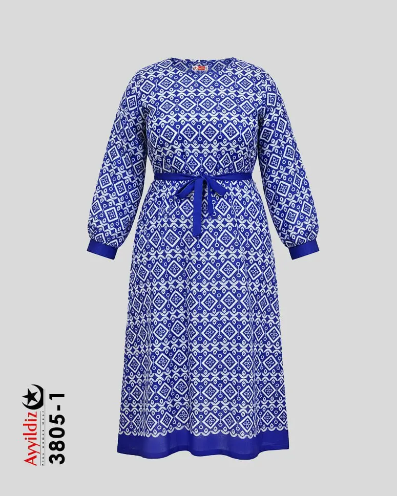 مانتو / پیراهن / کفتان سایز بزرگ زنانه کد 3805 تصویر کاتالوگ