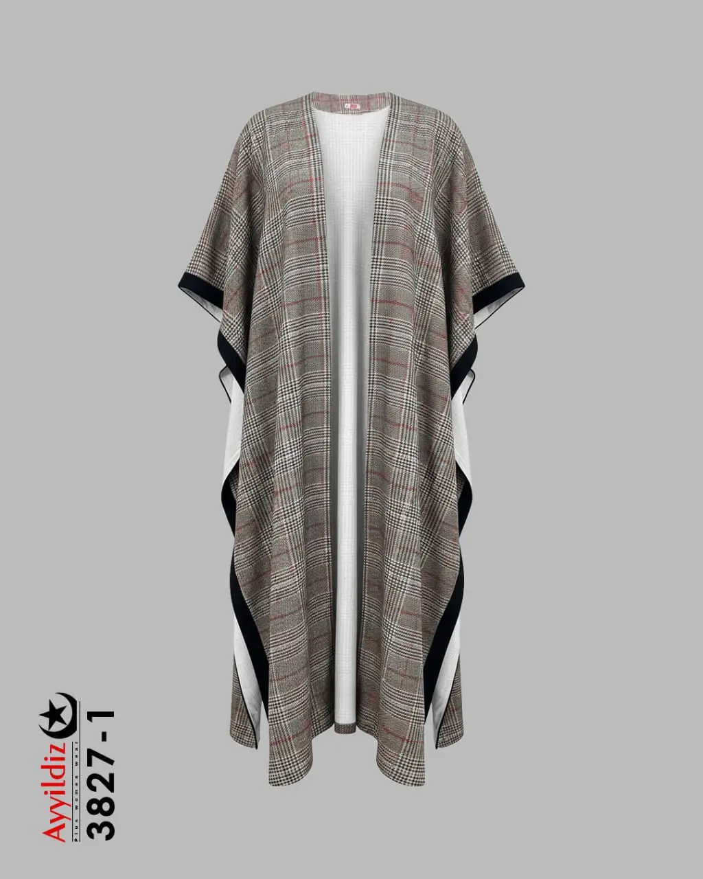 مانتو / رویه ضخیم ترند سایز بزرگ زنانه کد 3827 تصویر کاتالوگ