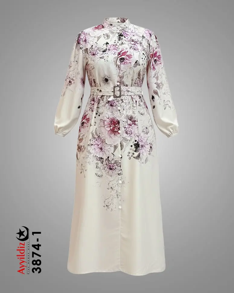 پیراهن بلند مجلسی سایز بزرگ زنانه کد 3874 تصویر کاتالوگ