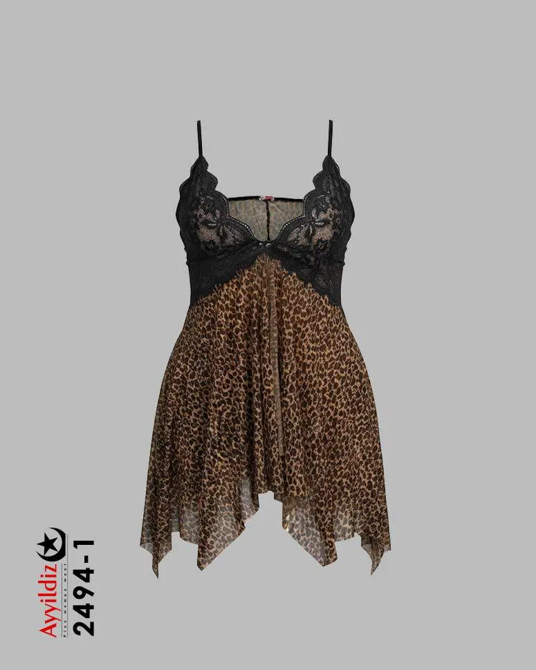 لباس خواب سایز بزرگ زنانه کد 2494 تصویر کاتالوگ